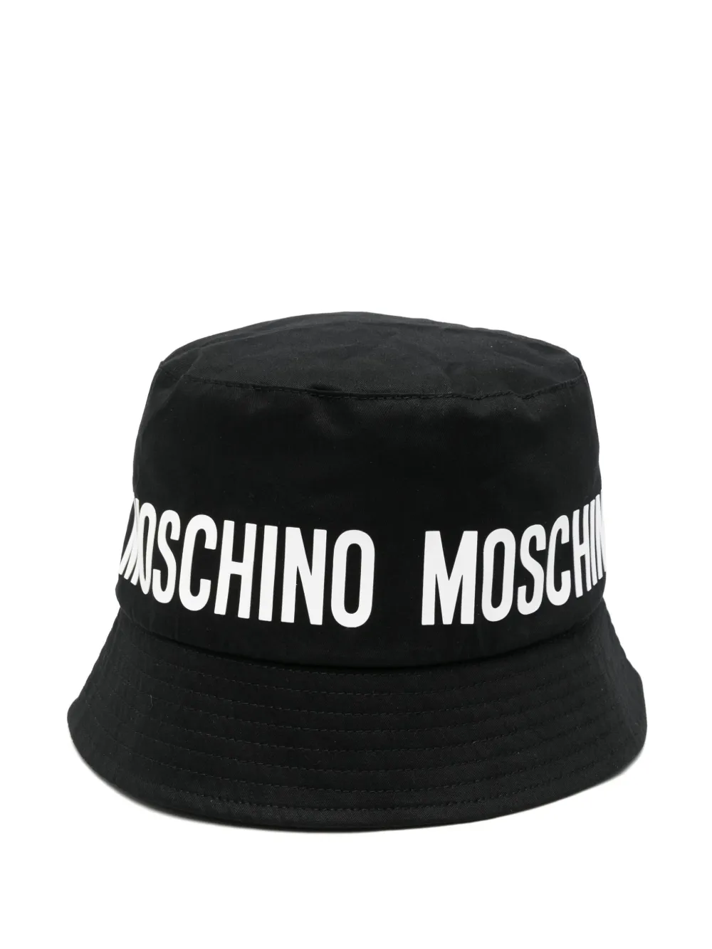 Moschino Kids Vissershoed met logoprint Zwart