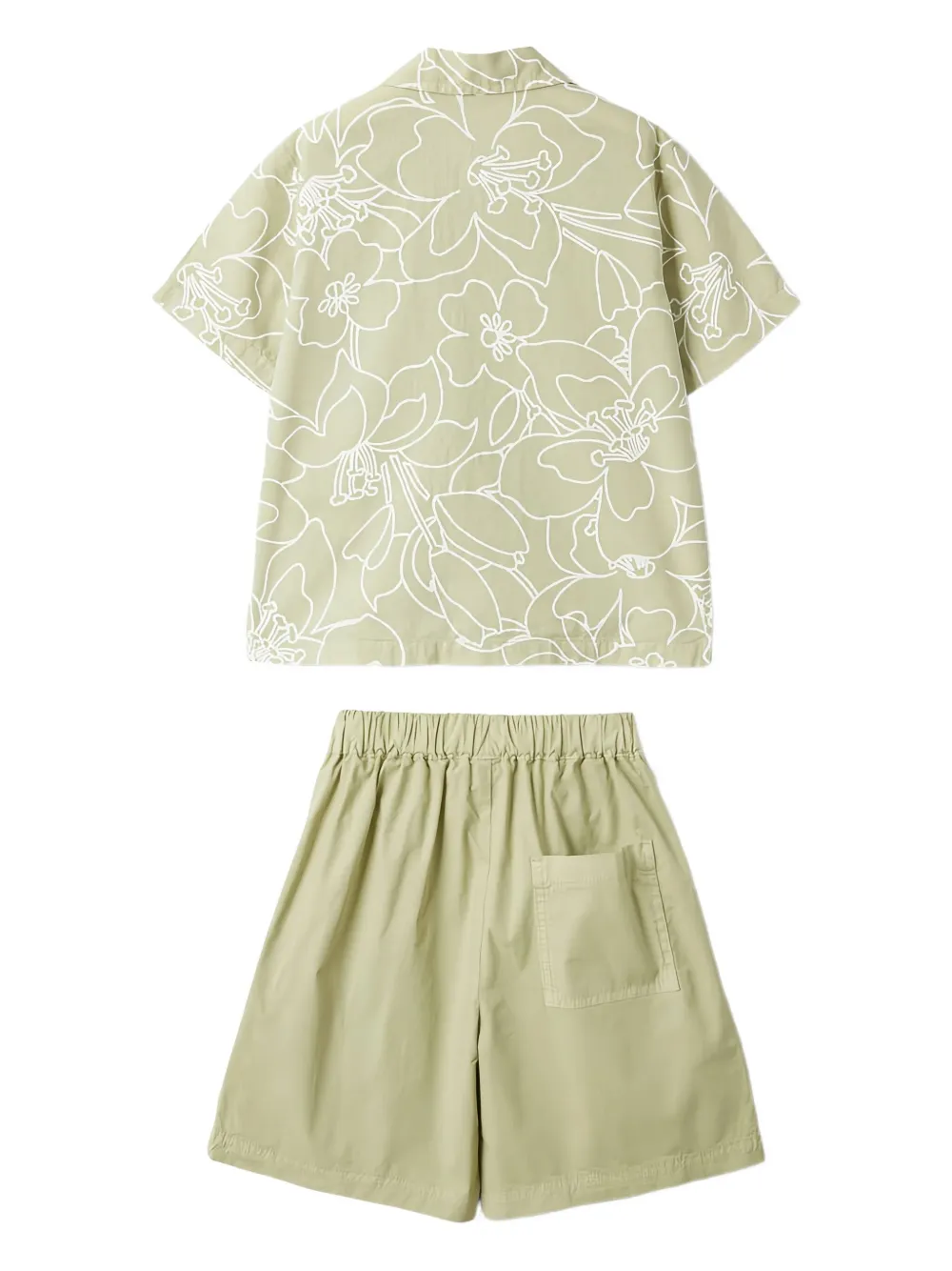 Il Gufo Floral-print Tracksuit In Green
