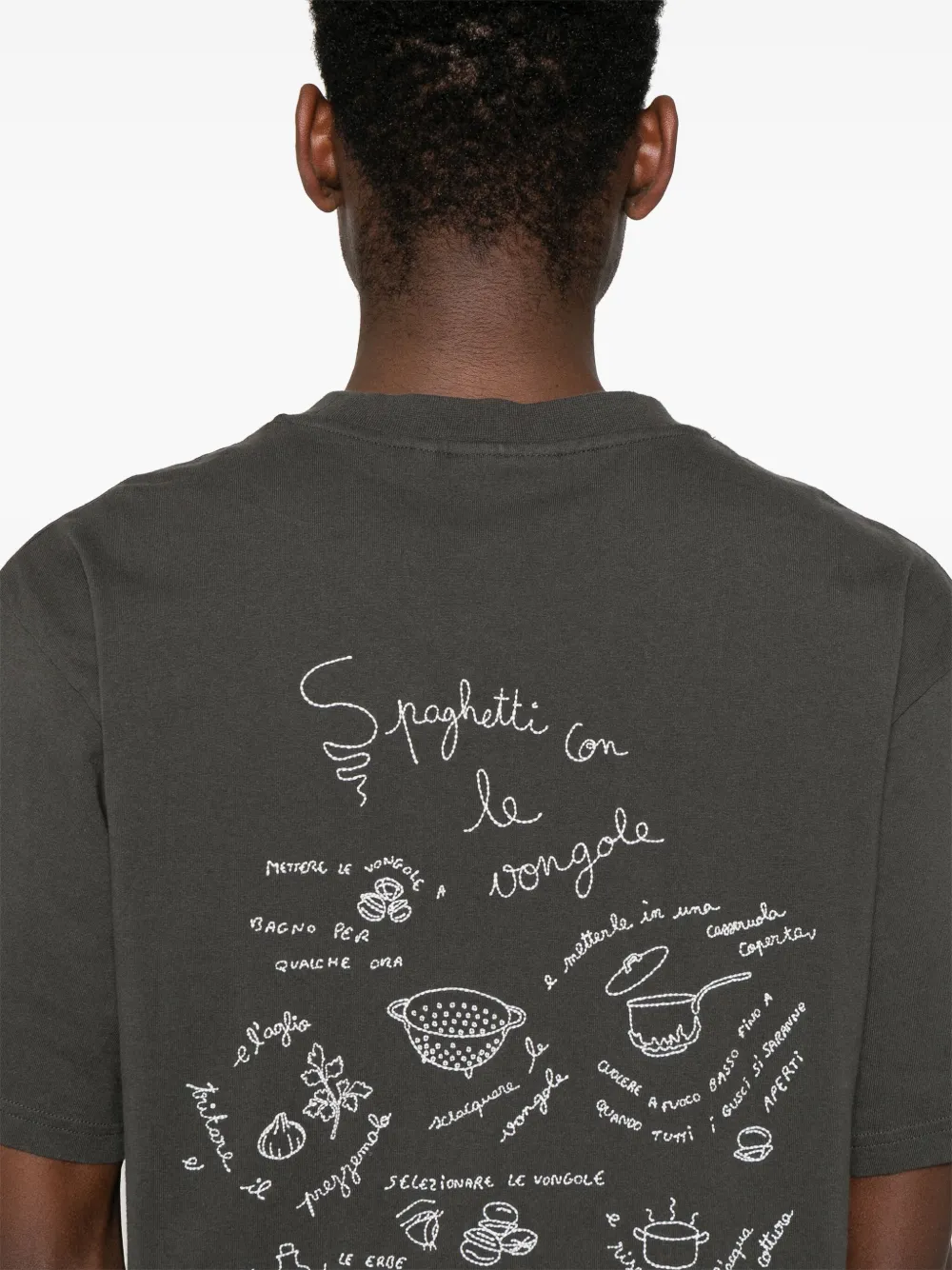 Maison Labiche Patureau Spaghetti T-shirt Grijs