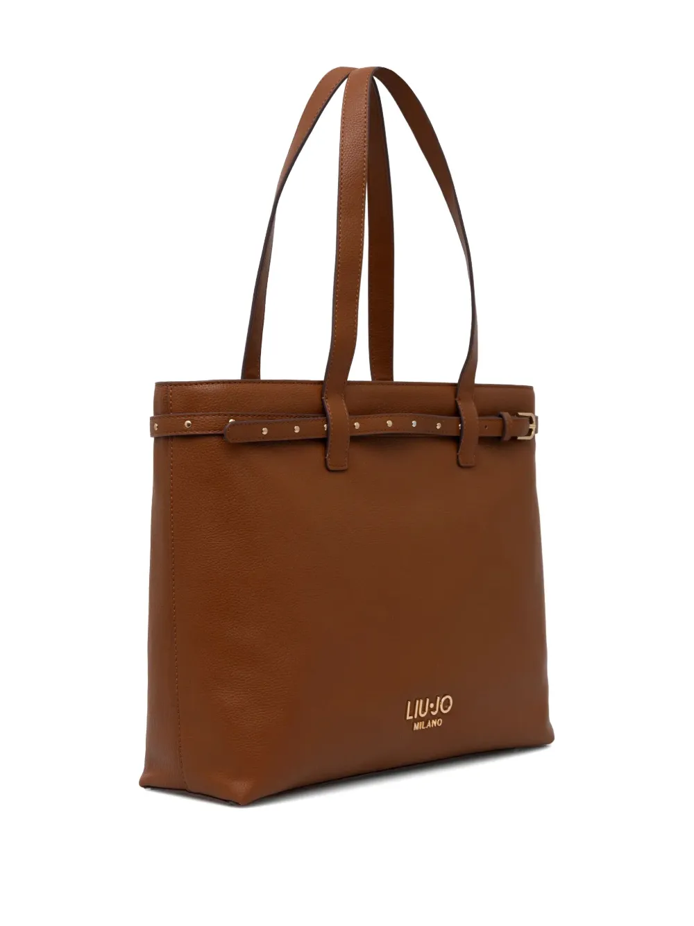 LIU JO Shopper met logo - Bruin