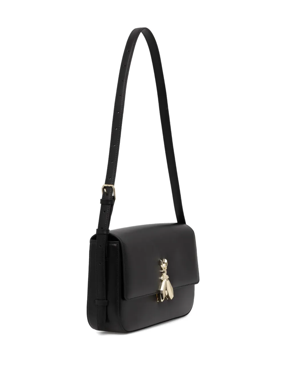 Patrizia Pepe logo-plaque shoulder bag - Zwart