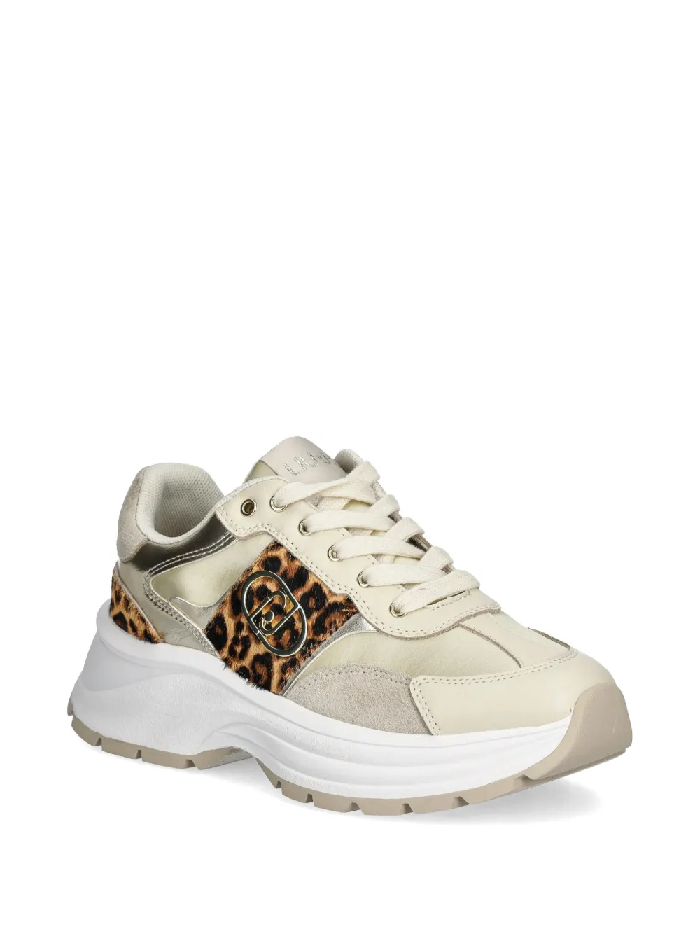 LIU JO Sneakers met luipaardprint - Beige