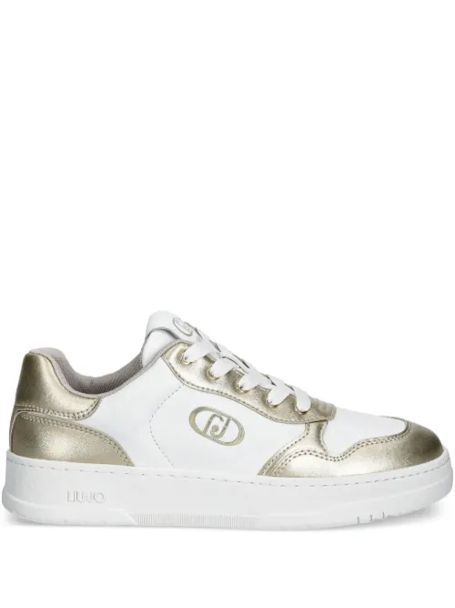 Baskets en cuir à logo embossé - LIU JO - Modalova