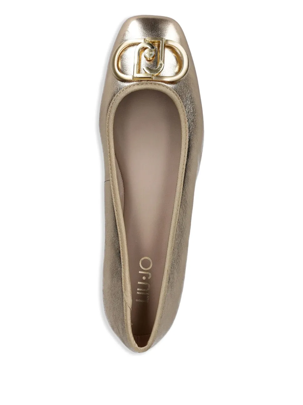 LIU JO Ballerina's met metallic-effect Goud