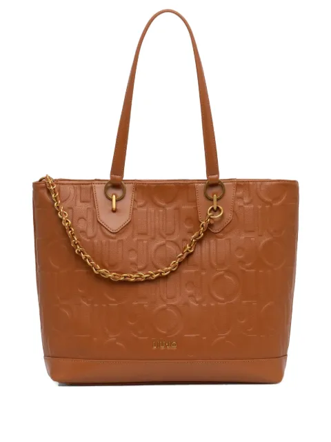 LIU JO tote con logo en relieve