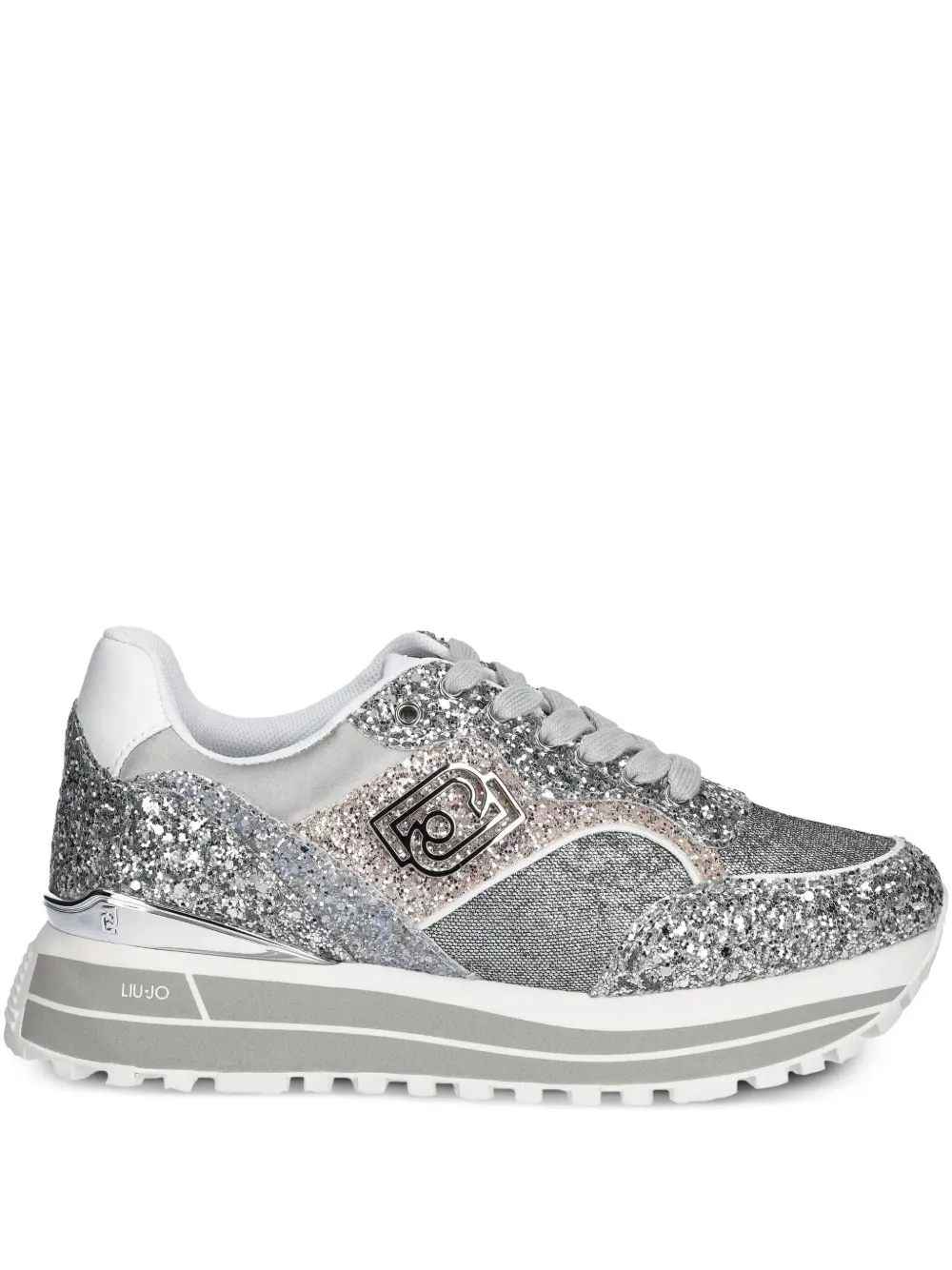 LIU JO Sneakers met glitter Grijs