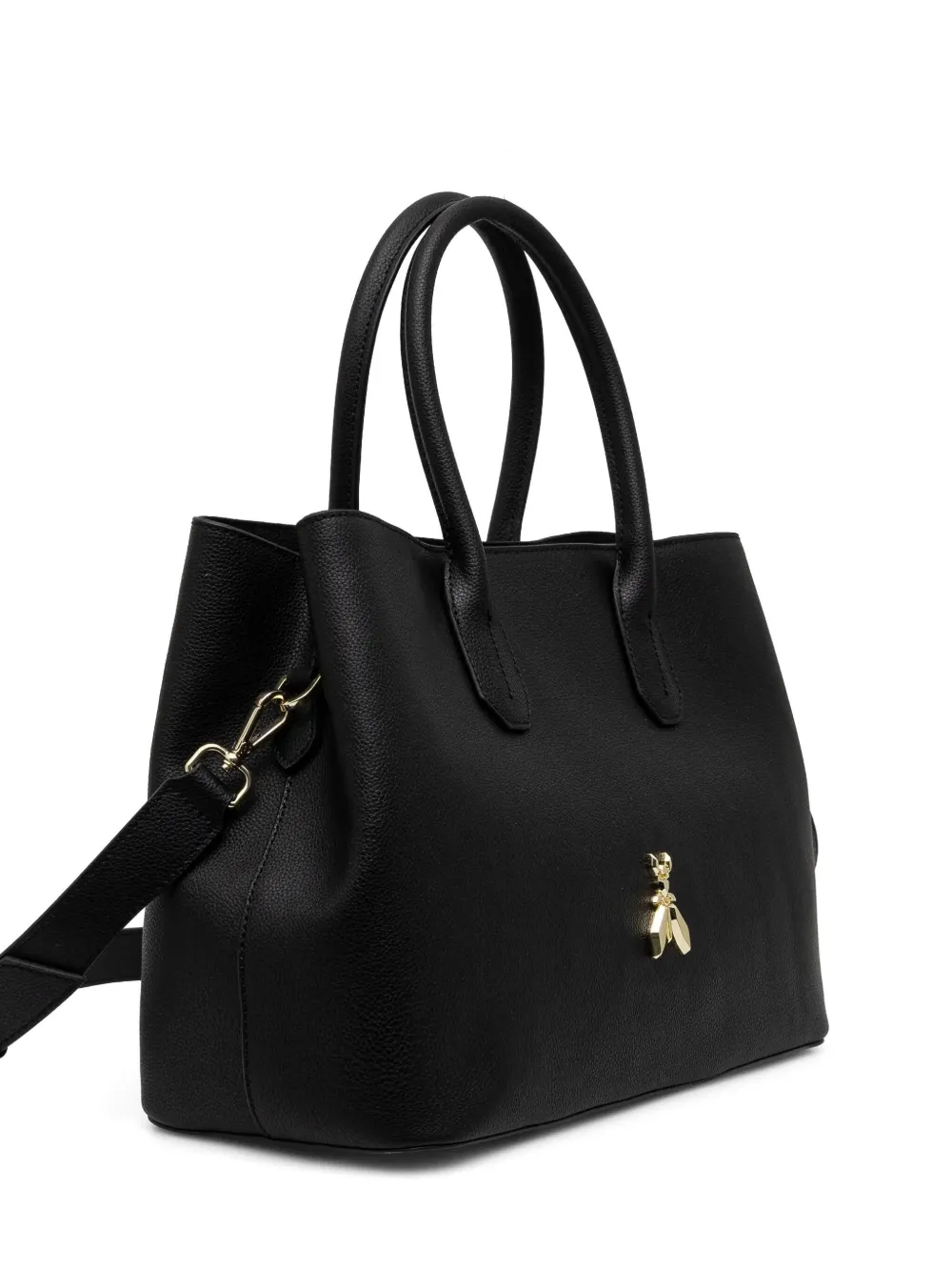 Patrizia Pepe logo-plaque tote bag - Zwart