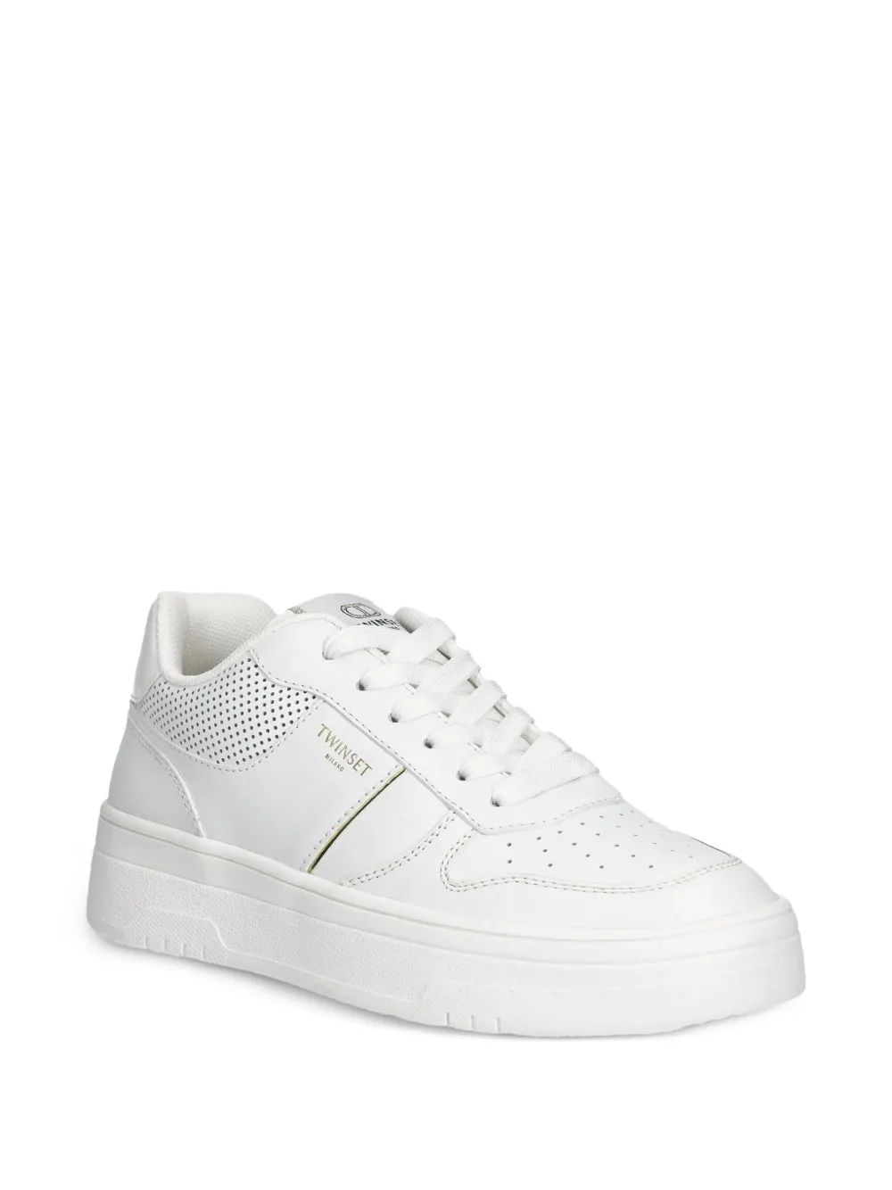 TWINSET Sneakers met geperforeerd detail - Wit