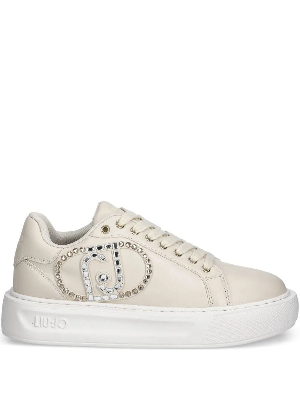 LIU JO Jewel low-top sneakers Beige