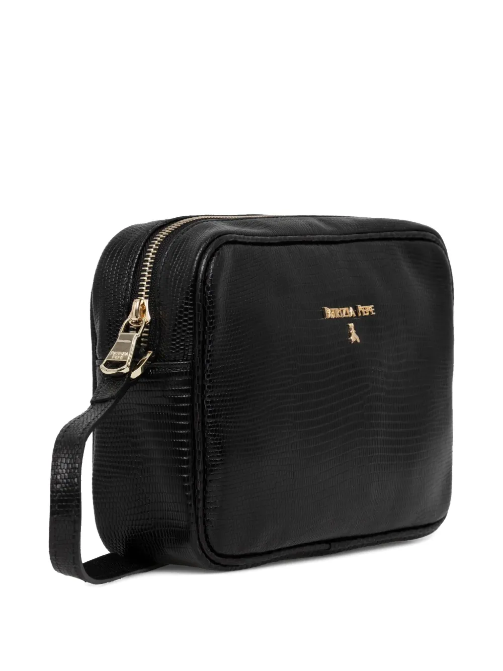 Patrizia Pepe Leren crossbodytas Zwart