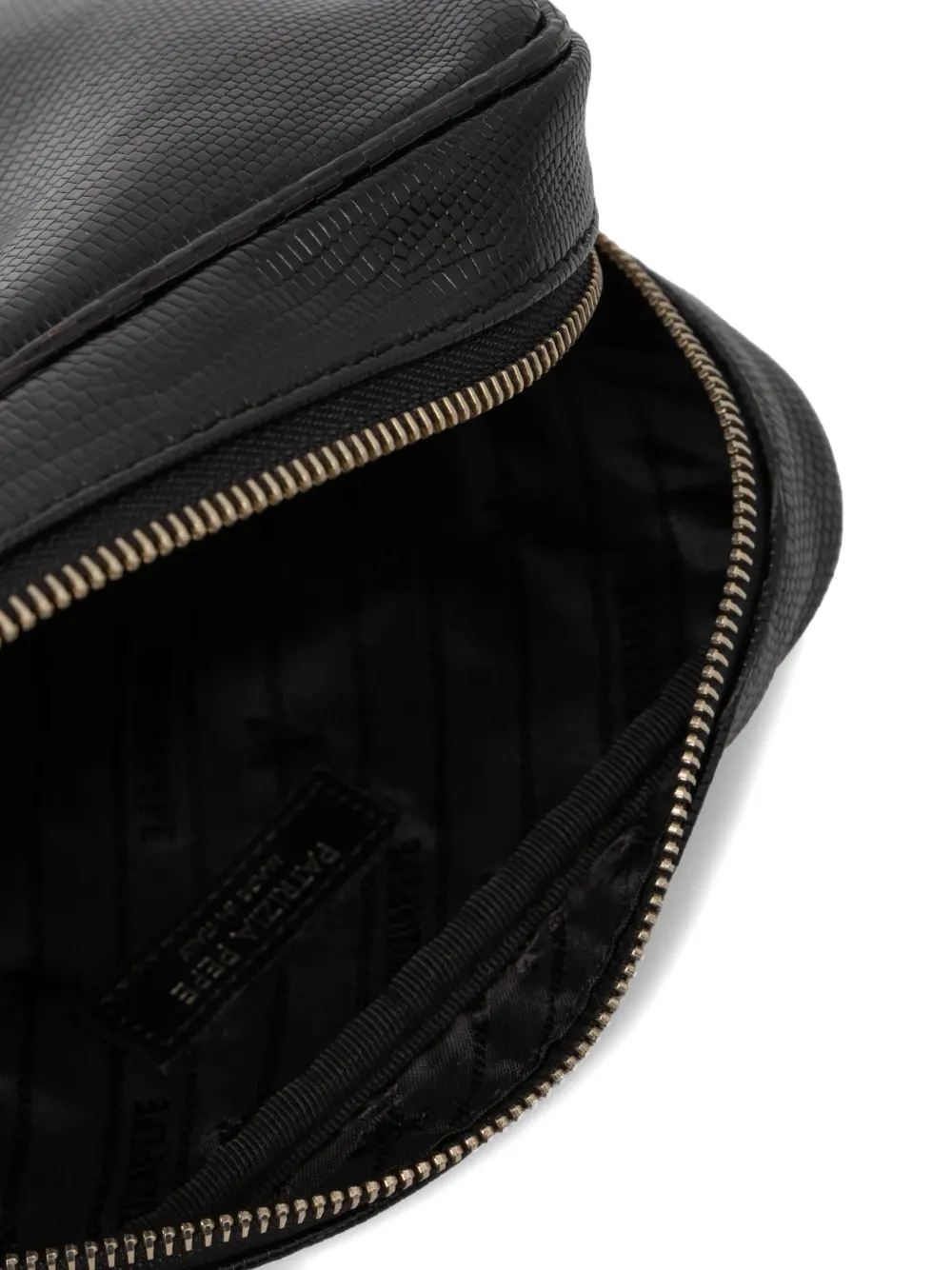 Patrizia Pepe Leren crossbodytas Zwart
