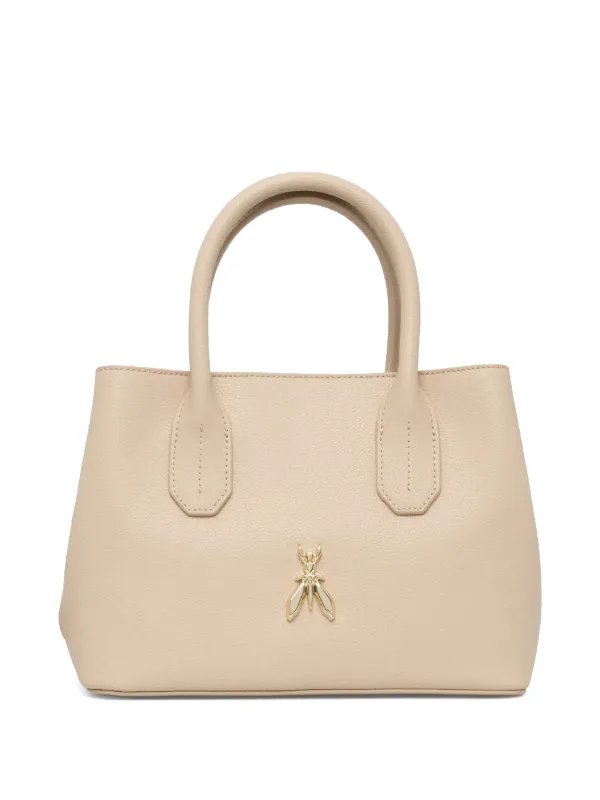 Patrizia Pepe Mini Leather Tote Bag Neutrals FARFETCH ID