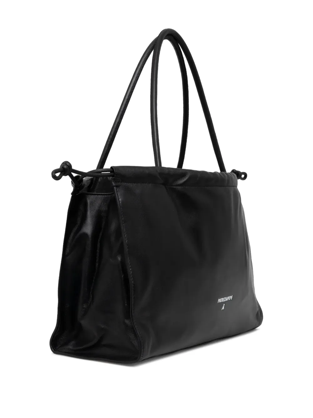 Patrizia Pepe Leren shopper - Zwart