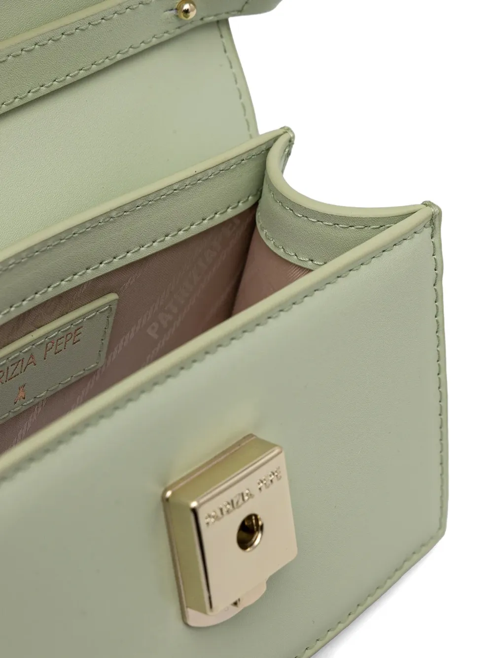 Patrizia Pepe Fly Bamby leren mini-tas Groen