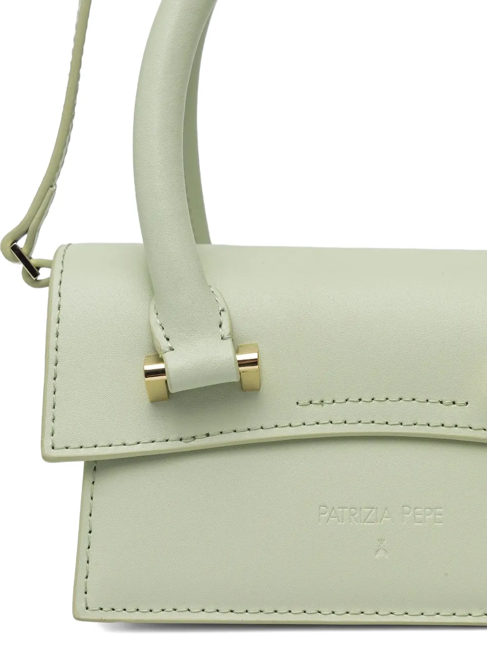 Patrizia Pepe Fly Bamby leren mini-tas Groen