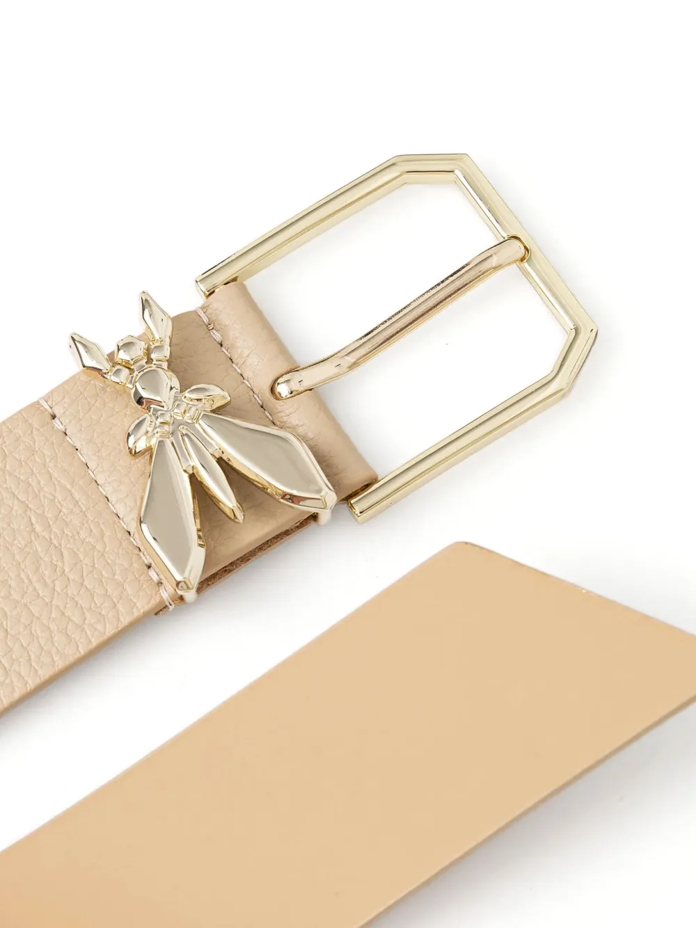 Patrizia Pepe Riem met logoplakkaat - Beige