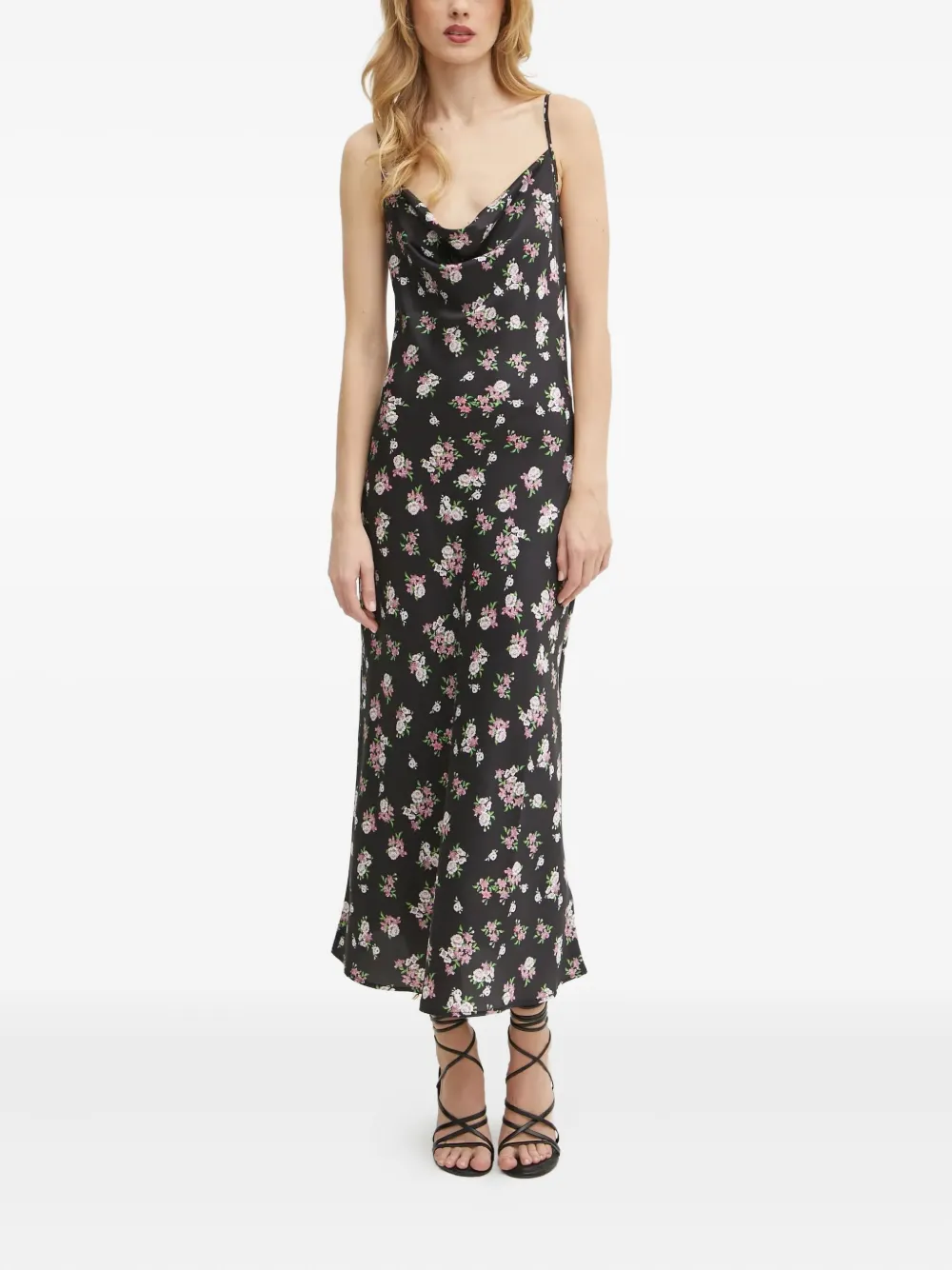 GUESS USA floral-print maxi dress - ブラック GUESS USA floral-print maxi dress - ブラック