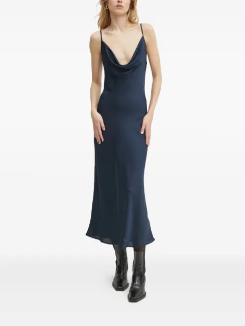 GUESS USA cowl-neck midi dress