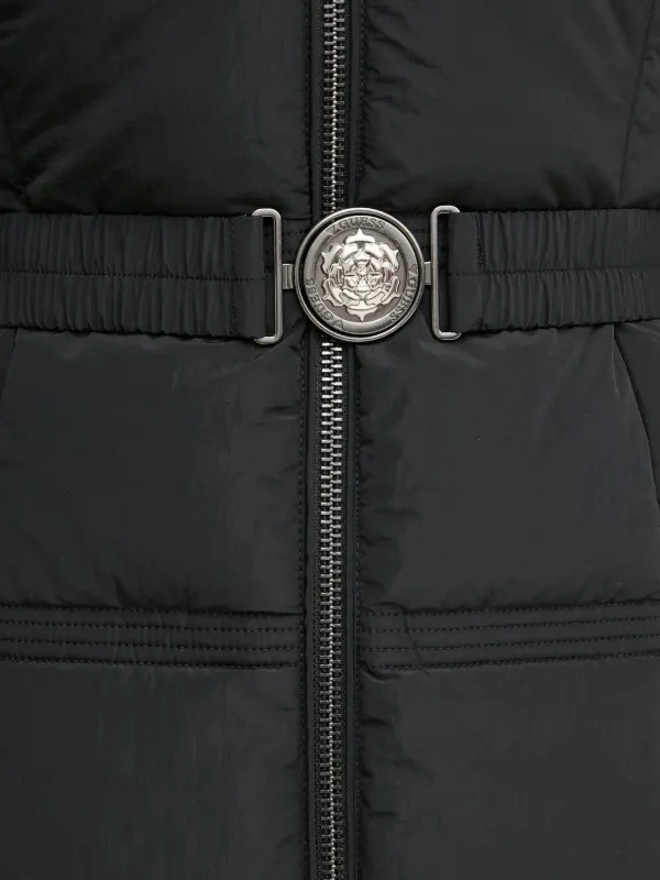 GUESS USA Marisol Belted Puffer Coat Black FARFETCH PH