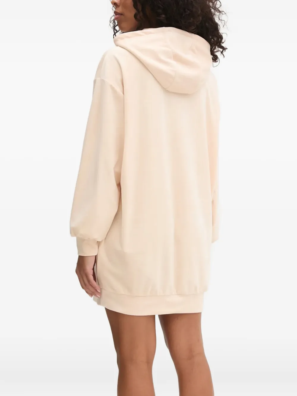 GUESS USA Hoodiejurk verfraaid met kristallen Beige