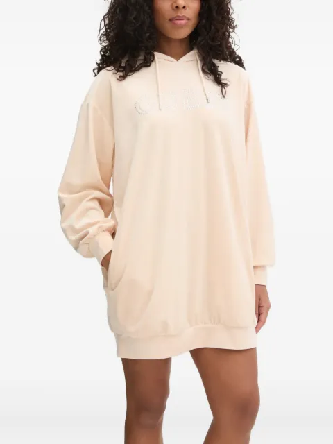 GUESS USA crystal-embellished hoodie dress