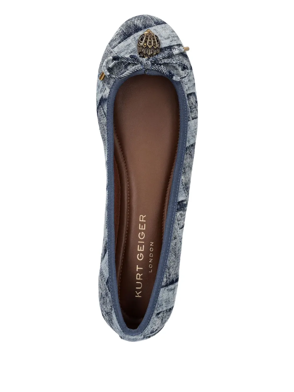Kurt Geiger London Eagle ballerina's Blauw
