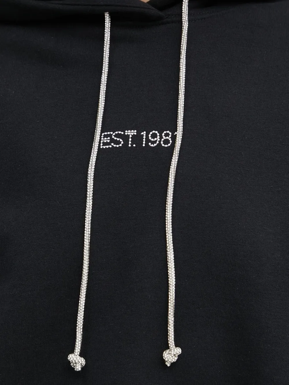 GUESS USA Hoodie verfraaid met stras Zwart