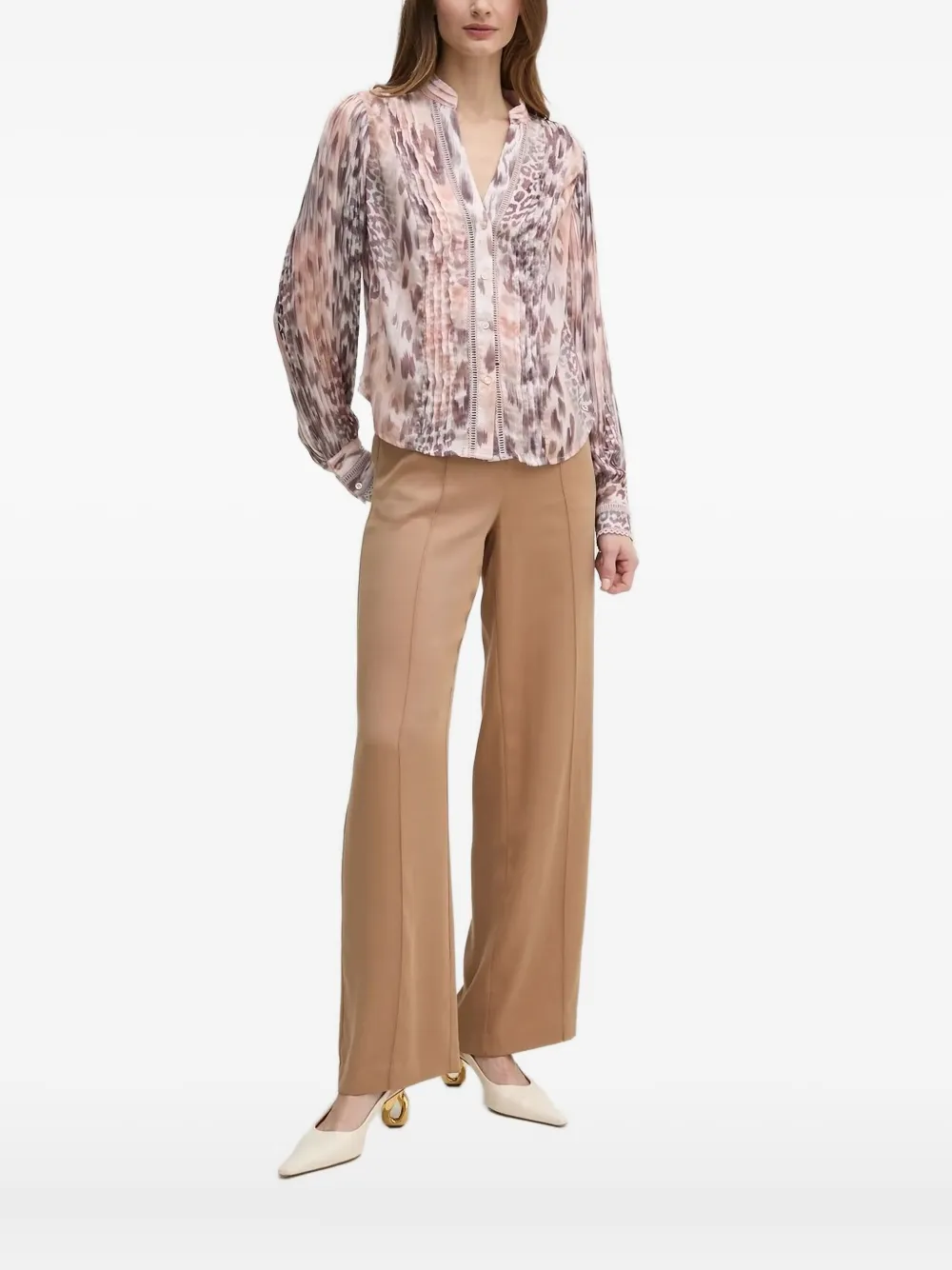 GUESS USA leopard-print shirt - ピンク GUESS USA leopard-print shirt - ピンク