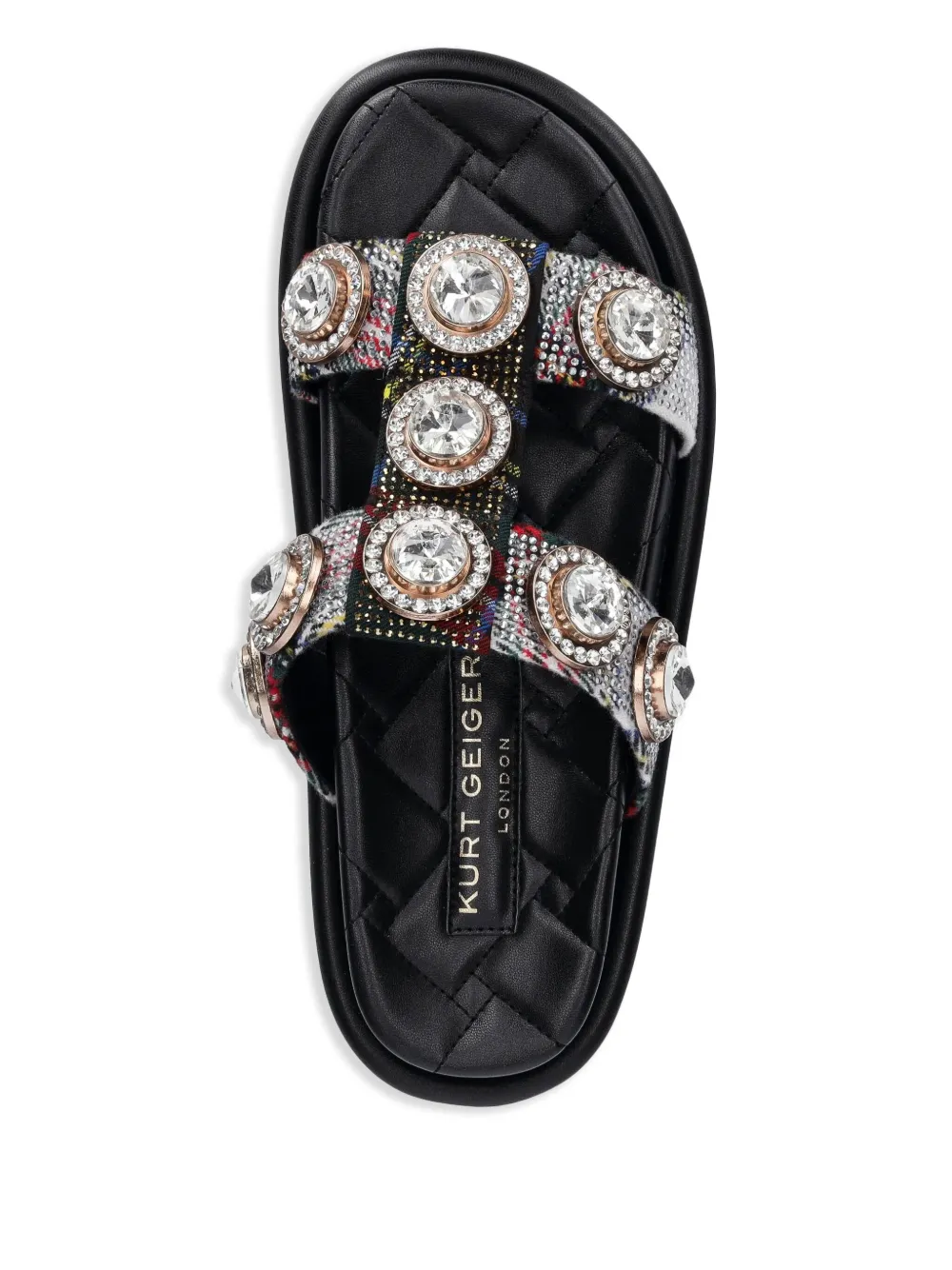 Kurt Geiger London Orson Crystal sandalen Zilver