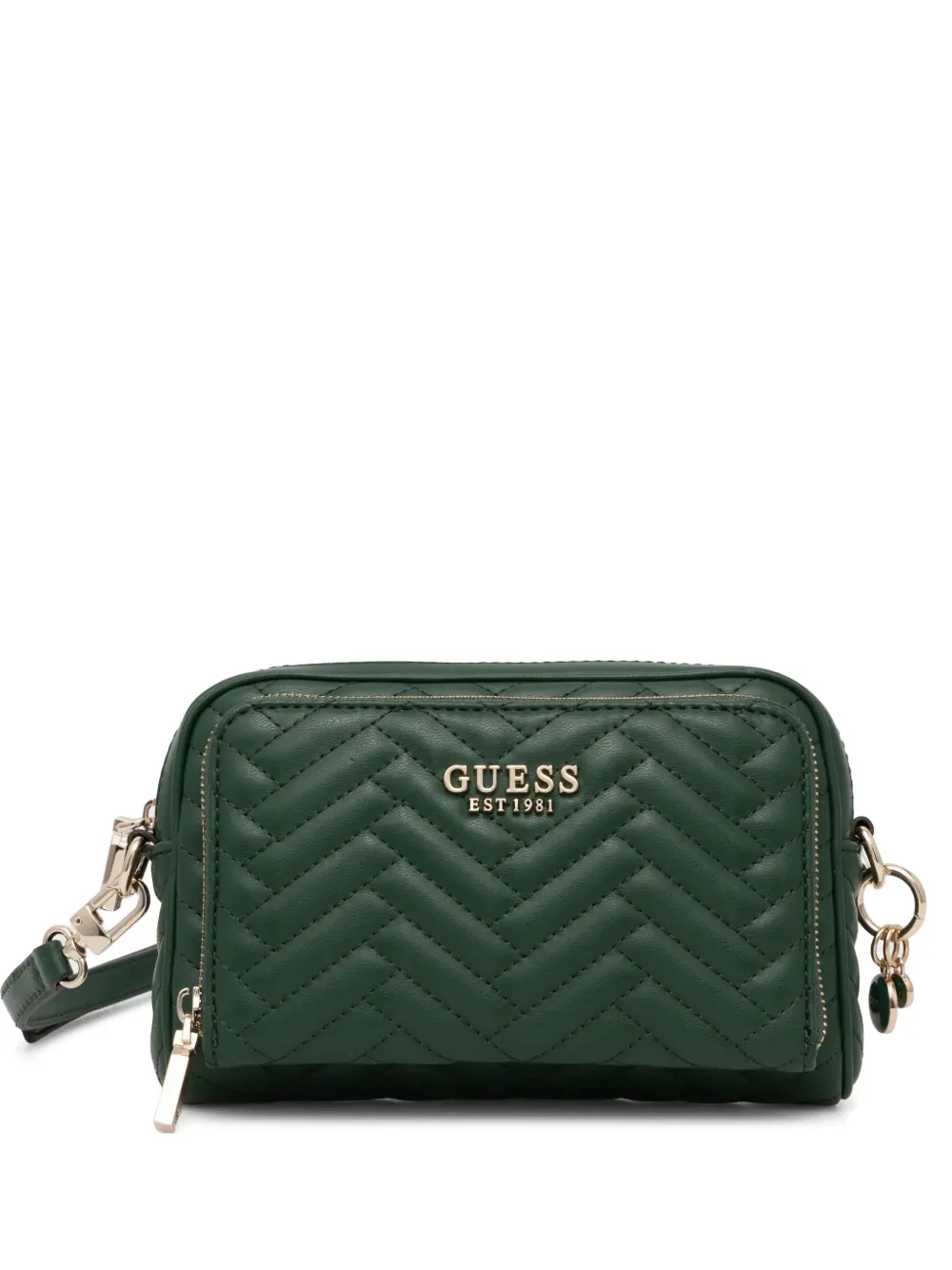 GUESS USA キルティング ショルダーバッグ - グリーン GUESS USA キルティング ショルダーバッグ - グリーン