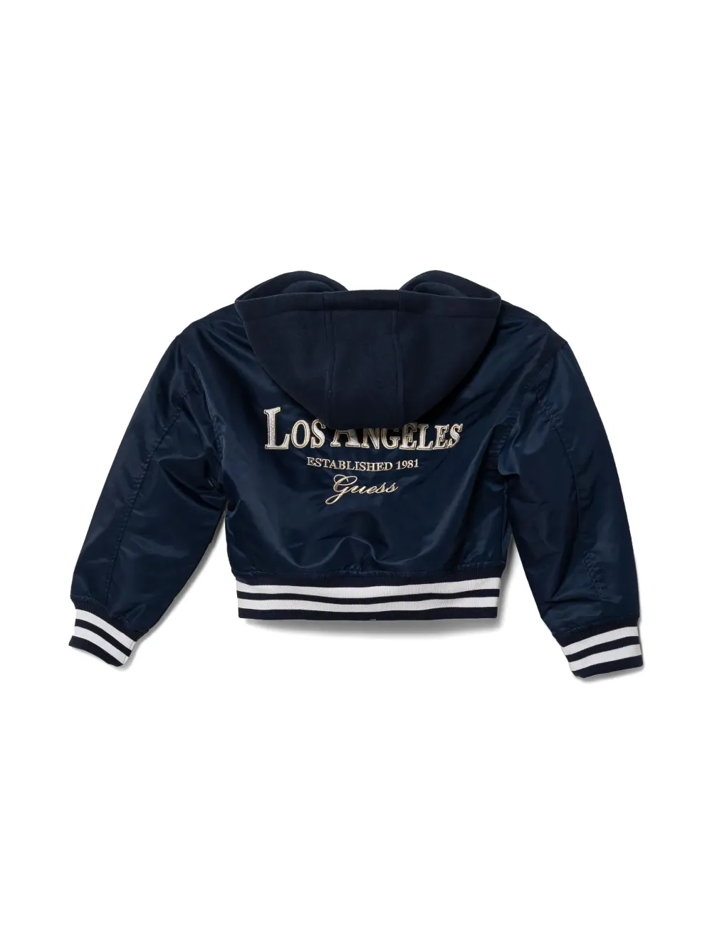 guess kids logo-embroidered jacket | Girls Bomber Jackets | Image 2