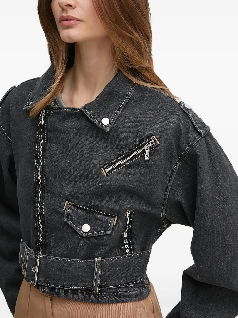 GUESS USA Denim jack Blauw