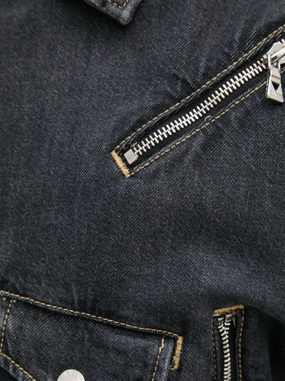 GUESS USA Denim jack Blauw