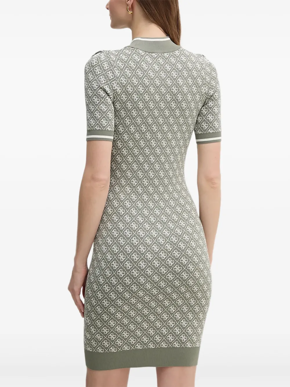 GUESS USA logo-pattern short-sleeve mini dress | Day Dresses | Image 2