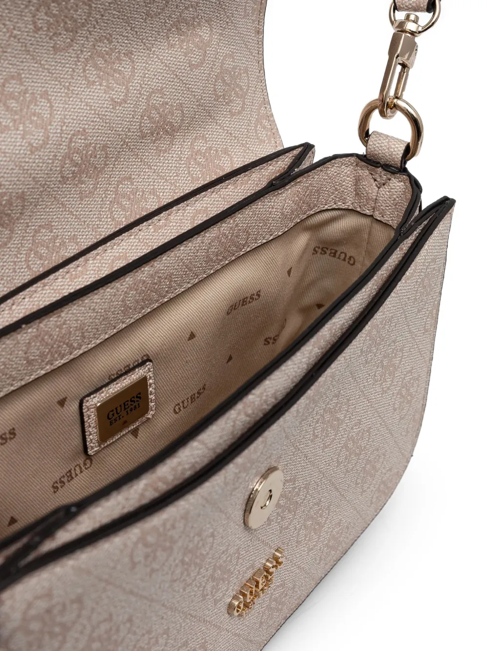 GUESS USA Orlina shopper met 4G-logo Beige