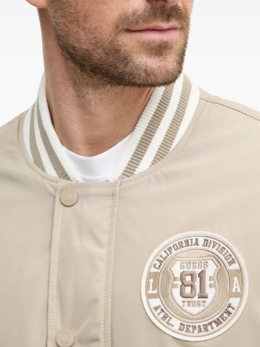 GUESS USA Jack met borduurwerk Beige