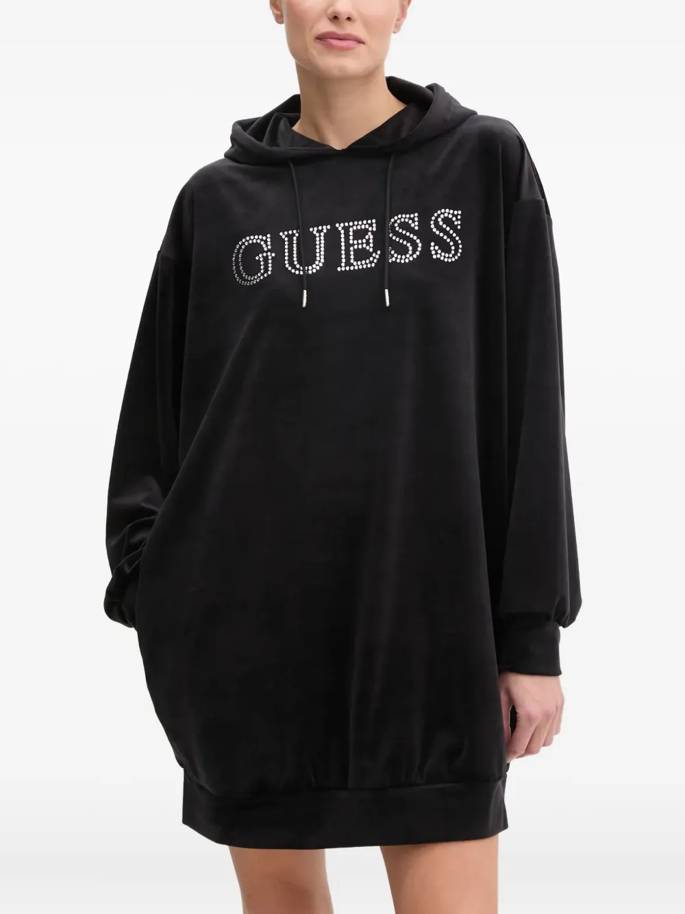 GUESS USA Jurk verfraaid met kristallen Zwart