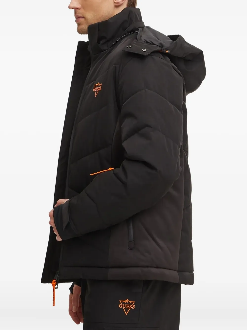 GUESS USA Gewatteerd ski-jack Zwart
