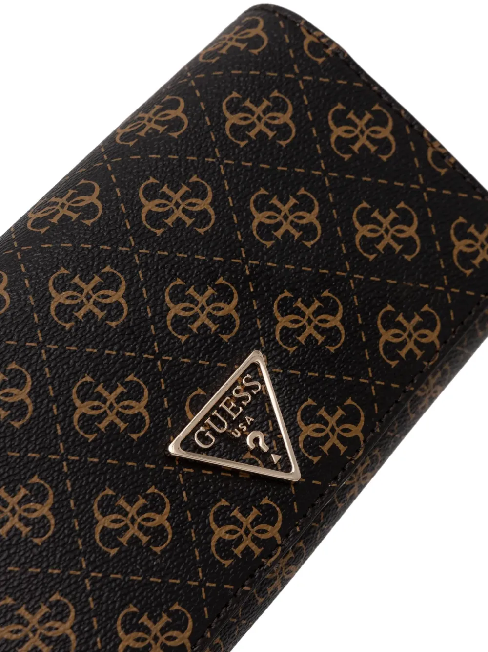 GUESS USA Noelle 4G portemonnee met logo Bruin