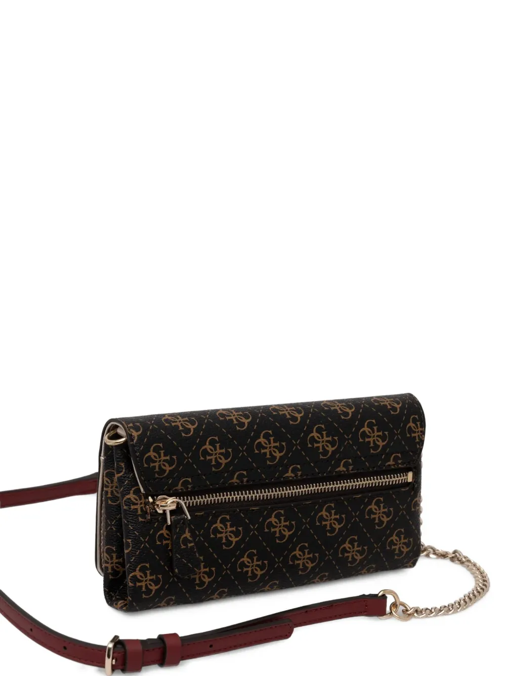 GUESS USA Noelle 4G portemonnee met logo Bruin