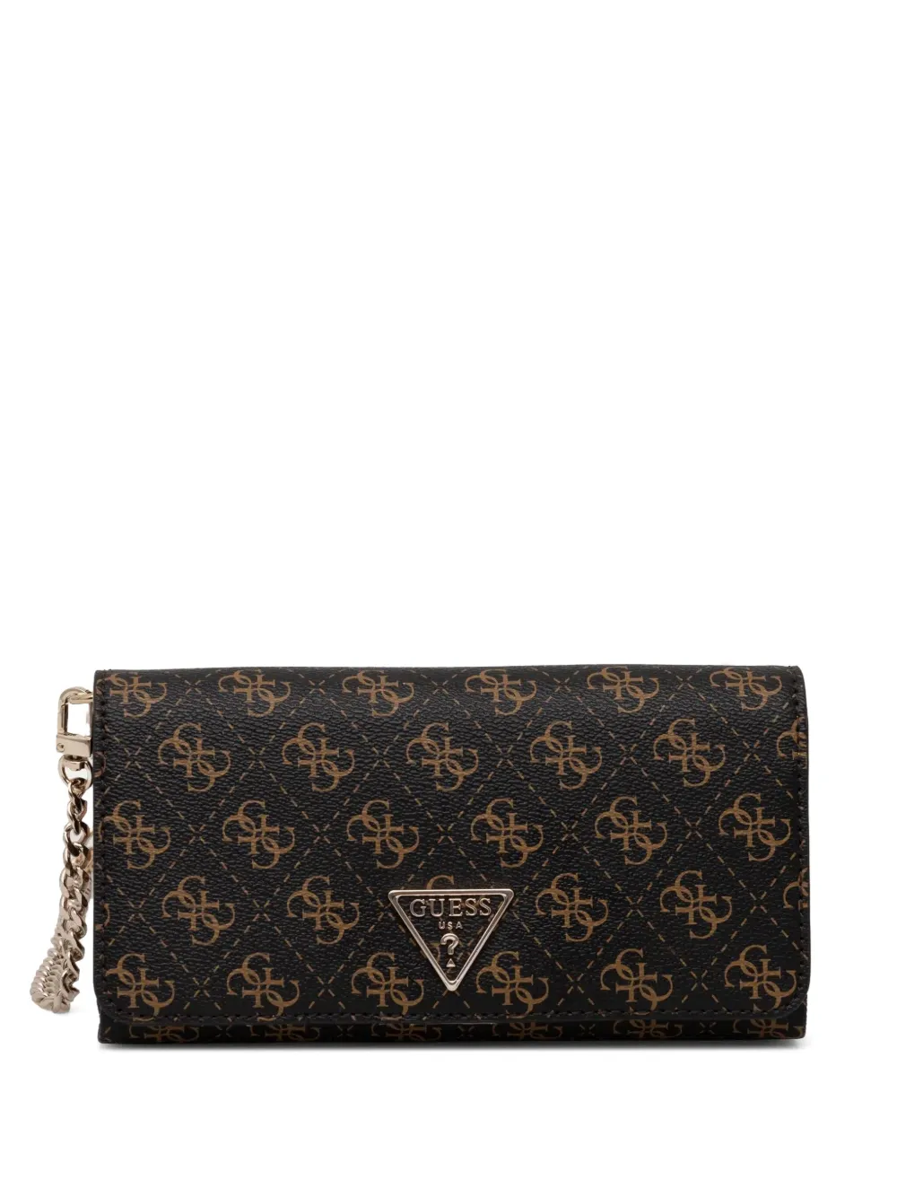 GUESS USA Noelle 4G portemonnee met logo Bruin