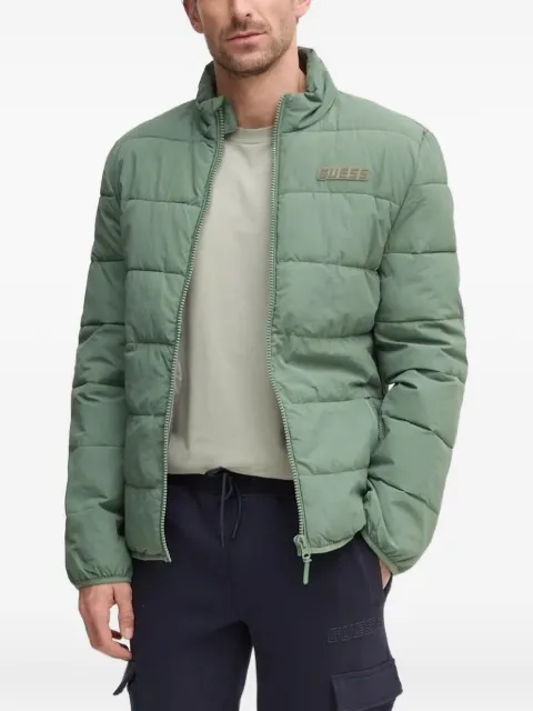 GUESS USA quilted-logo jacket