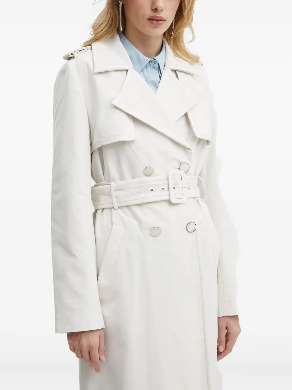 GUESS USA Trenchcoat met ceintuur Wit