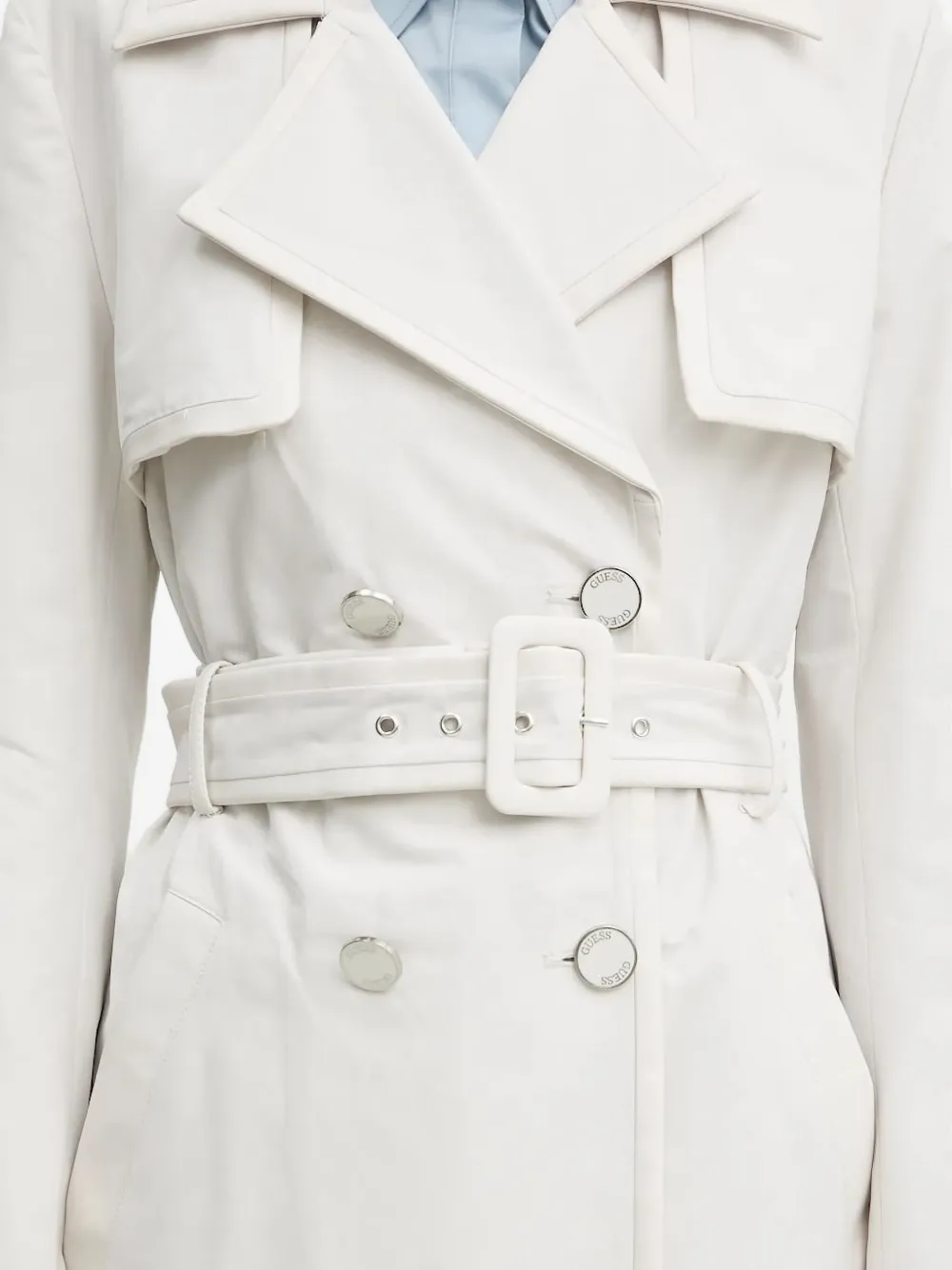 GUESS USA Trenchcoat met ceintuur Wit