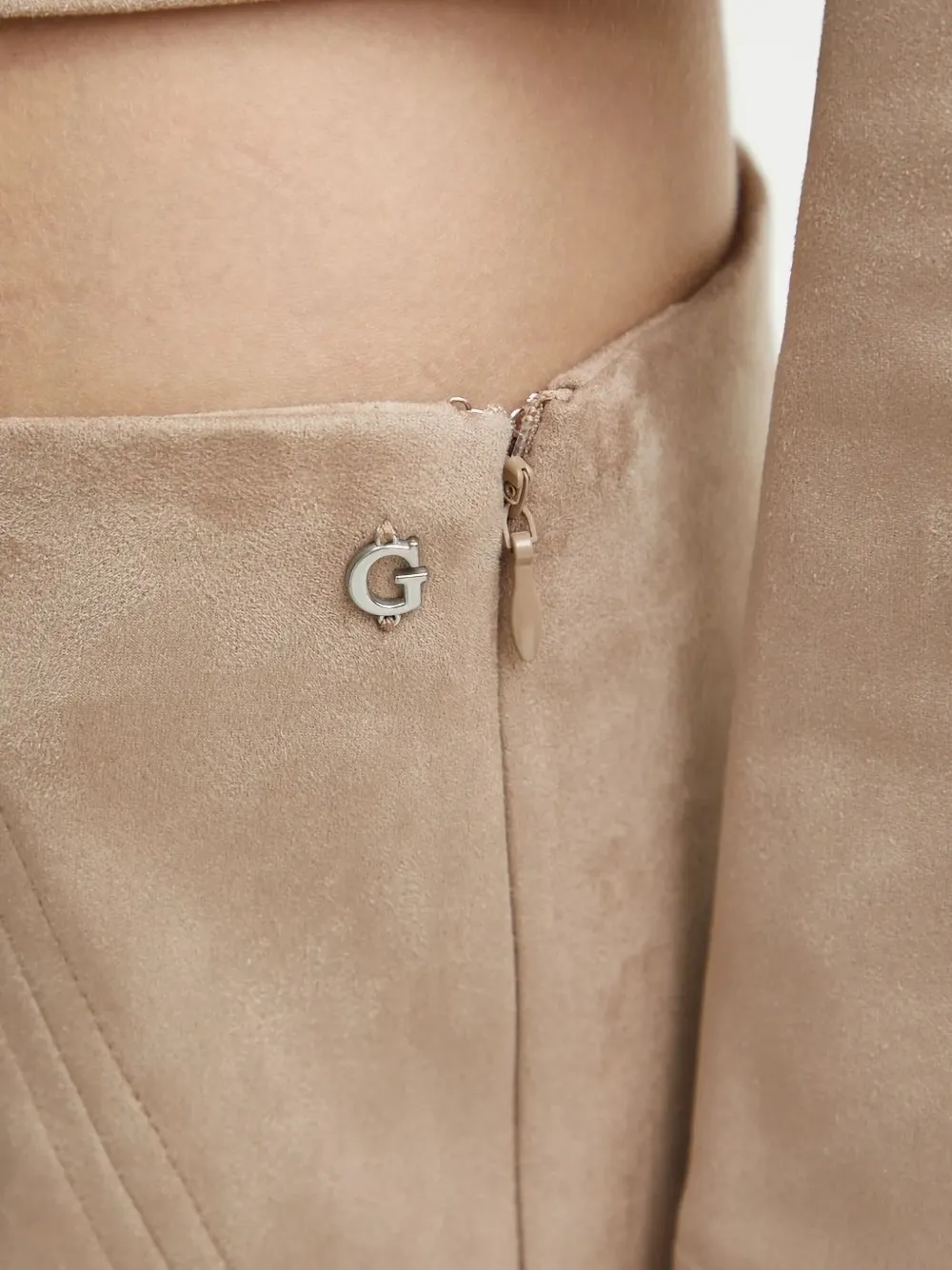 Guess Usa Side-seam Maxi Skirt In Neutral