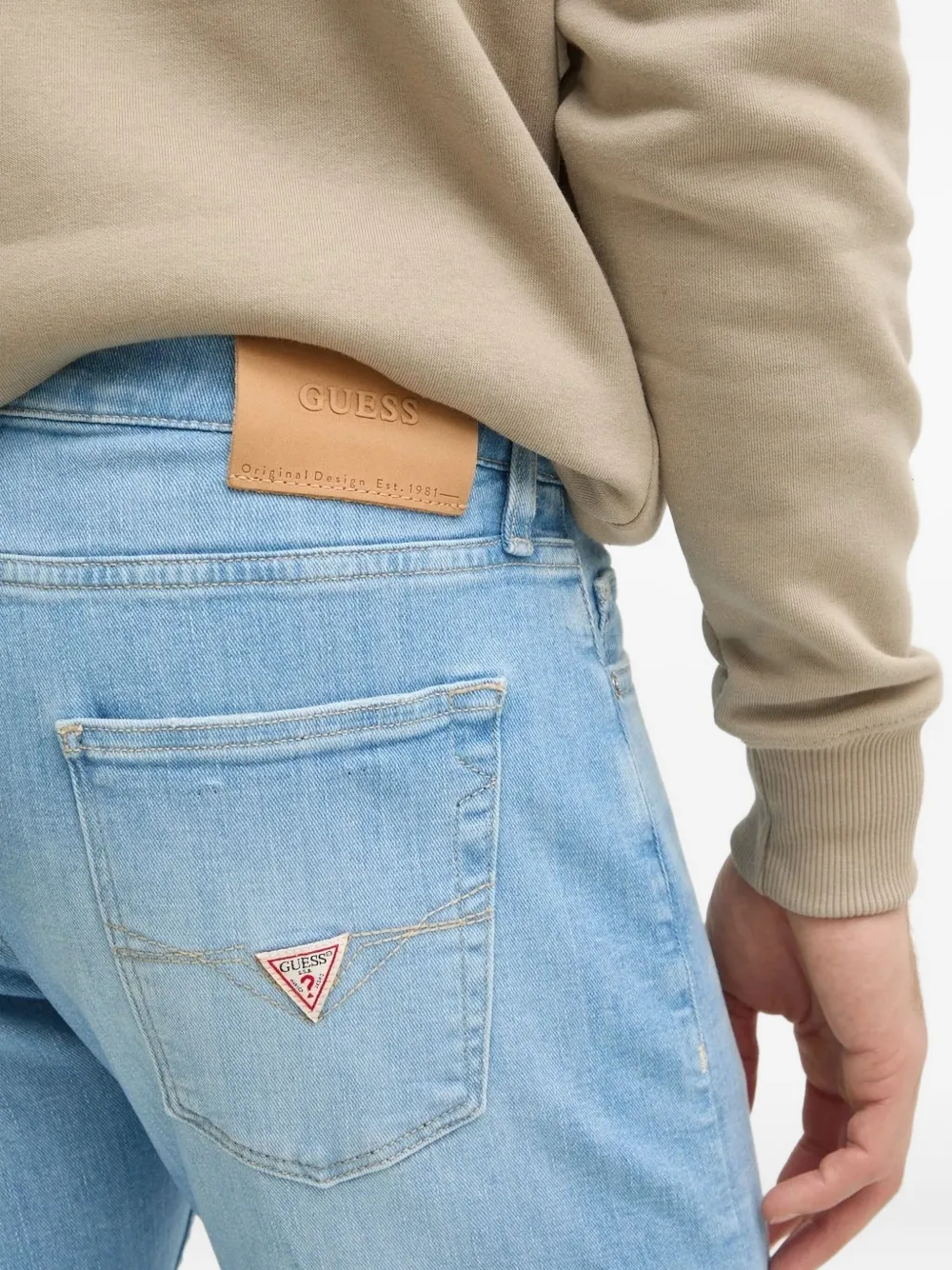 GUESS USA Jeans met logo Blauw