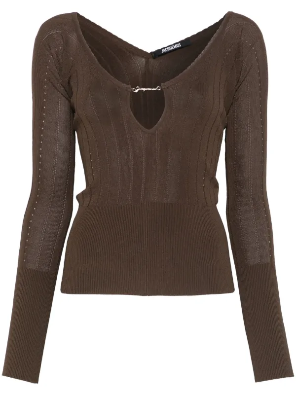 Jacquemus Le Sommet Pralù Top in Brown
