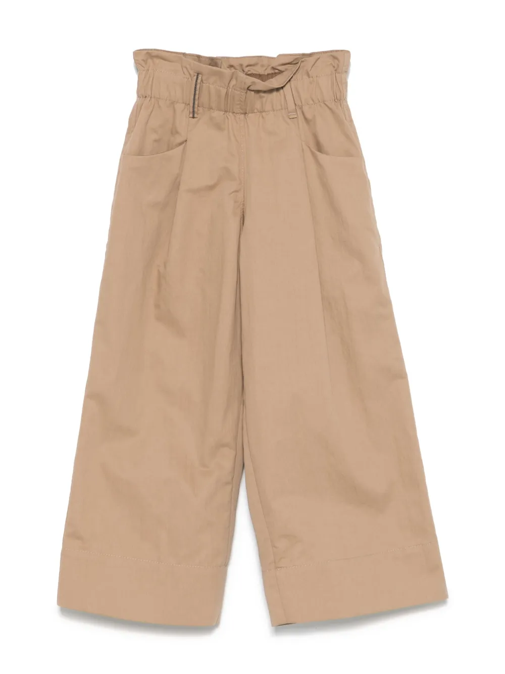Brunello Cucinelli Cotton Trousers In Brown