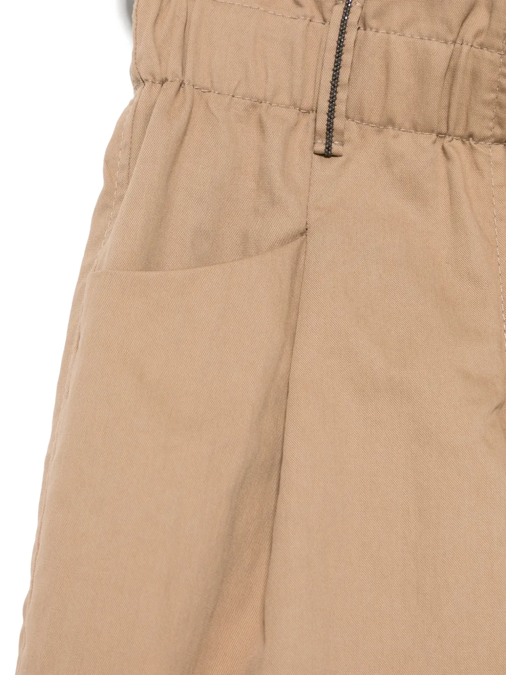 Brunello Cucinelli Kids Katoenen broek Bruin