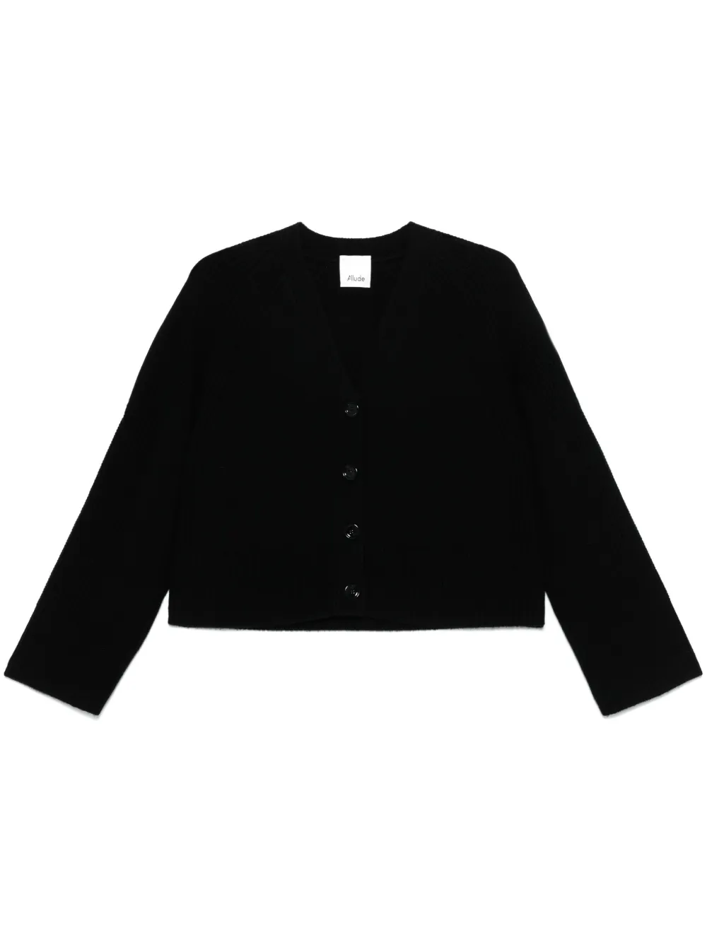 Allude cárdigan con cuello en V | negro | Image 1